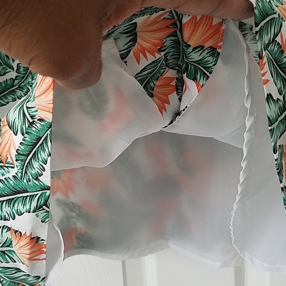 NWT, Linea Donna, orange and green skirt. Size 1X - Picture 4 of 5